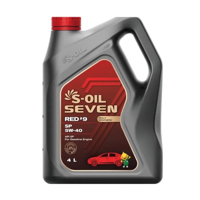 фото Автомобильное масло s-oil 7 red #9 sn 5w-40 синтетика, 4 л s-oil seven