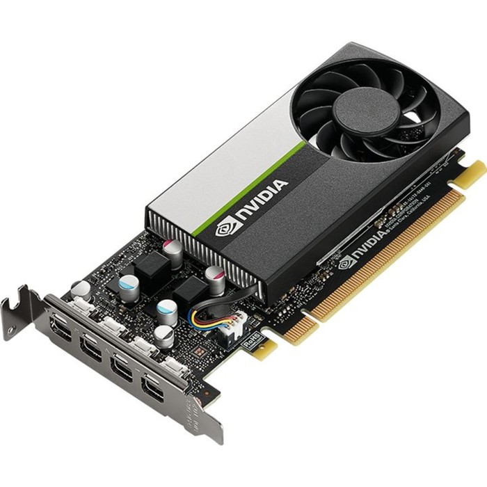 

Видеокарта PNY PCI-E T1000 NVIDIA T1000 8192Mb 128 GDDR6 1065/10000 mDPx4 Ret low profile