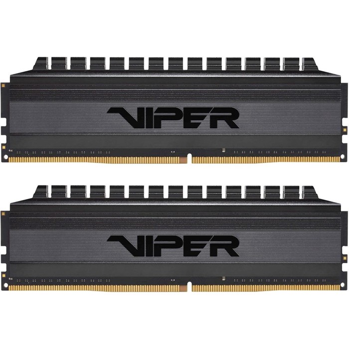 Память DDR4 2x32GB 3600MHz Patriot PVB464G360C8K Viper 4 Blackout RTL Gaming PC4-28800 CL18 102936 память ddr5 2x32gb 6400mhz patriot pvv564g640c32k viper venom rtl gaming pc5 51200 cl32 udi 102936