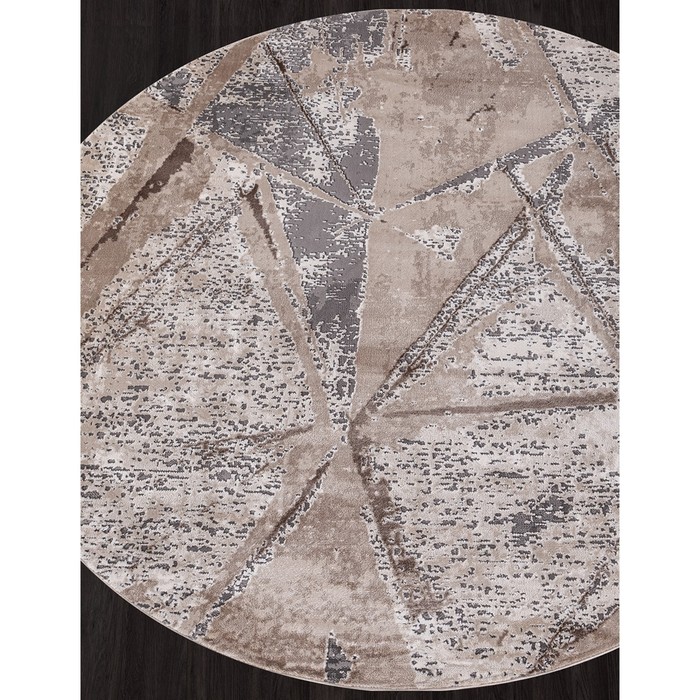 

Ковёр круглый Armina 04022c, размер 200x200 см, цвет grey-brown