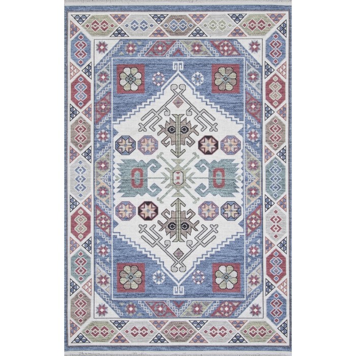 

Ковёр прямоугольный Alpin Lotus, размер 160x230 см, цвет blue/cream