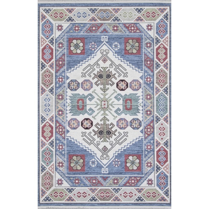 

Ковёр прямоугольный Alpin Lotus, размер 200x290 см, цвет blue/cream