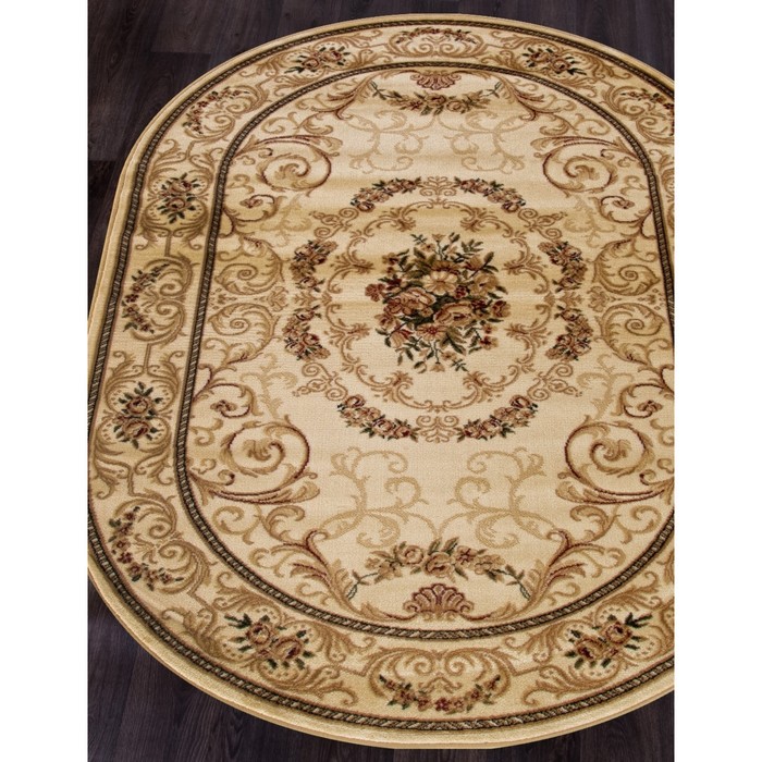 

Ковёр овальный Olympos d066, размер 100x200 см, цвет cream