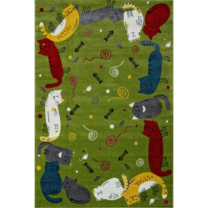

Ковёр прямоугольный Rio c089, размер 200x300 см, цвет green