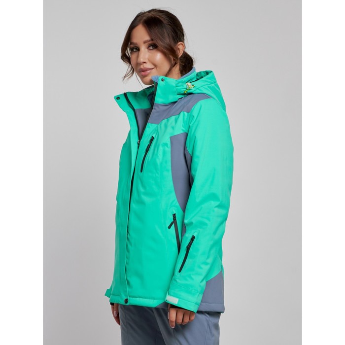 Куртка горнолыжная женская, размер 44, цвет зелёный