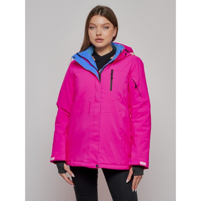 Куртка горнолыжная женская, размер 42, цвет розовый