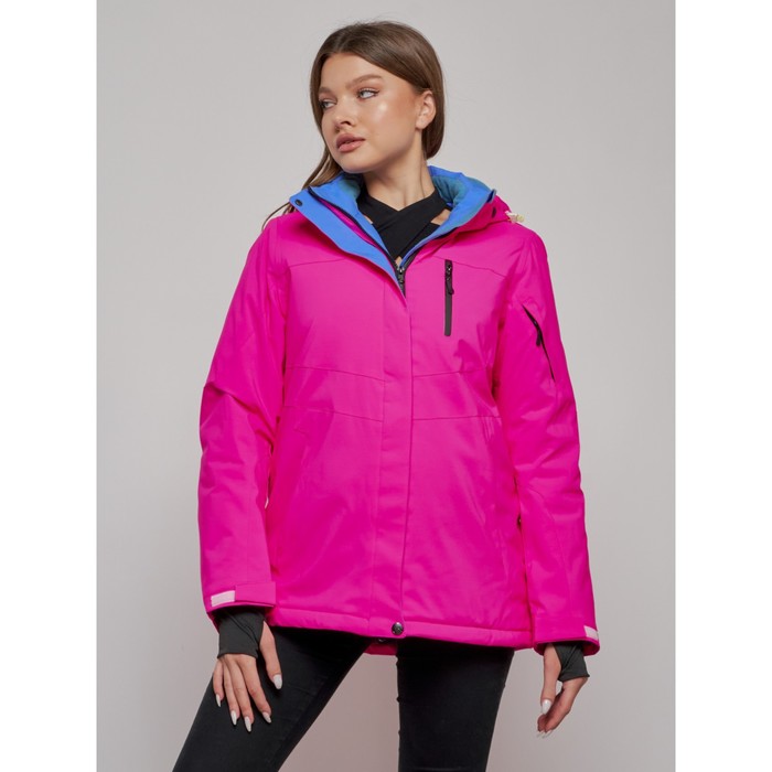 Куртка горнолыжная женская, размер 44, цвет розовый