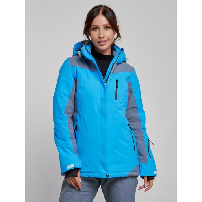 Куртка горнолыжная женская, размер 42, цвет синий