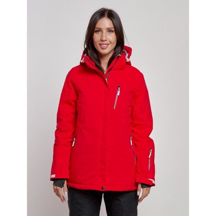 Куртка горнолыжная женская, размер 44, цвет красный