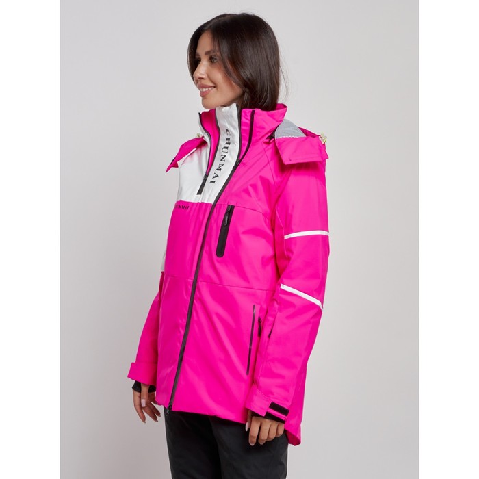 Куртка горнолыжная женская, размер 42, цвет розовый