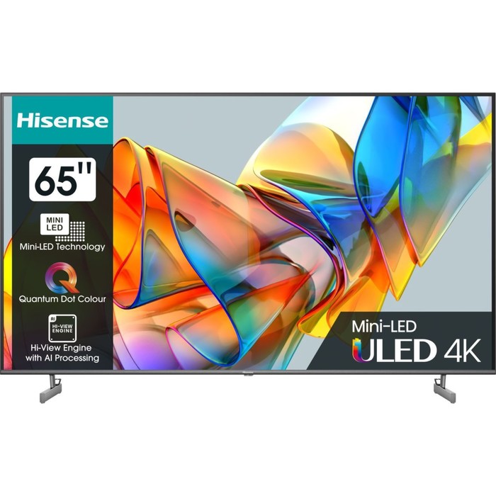 Телевизор LED Hisense 65 65U6KQ темно-серый 4K Ultra HD 60Hz DVB-T DVB-T2 DVB-C DVB-S DVB- 102953 телевизор 60 65 hisense 65u6kq