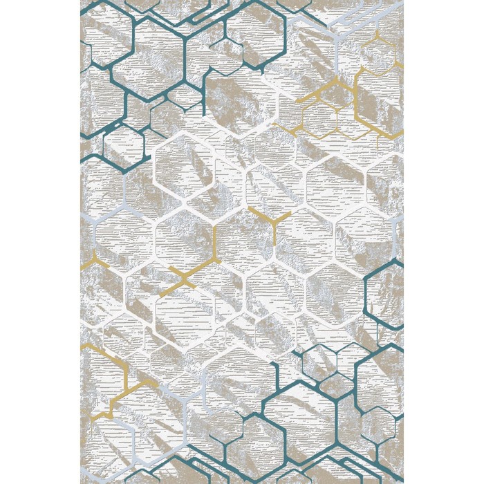 

Ковёр прямоугольный Luxor 037, размер 200х400 см, цвет cokme_krem/blue