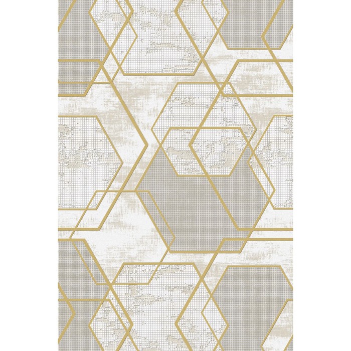 

Ковёр прямоугольный Luxor 526, размер 100х300 см, цвет cokme_krem/gold