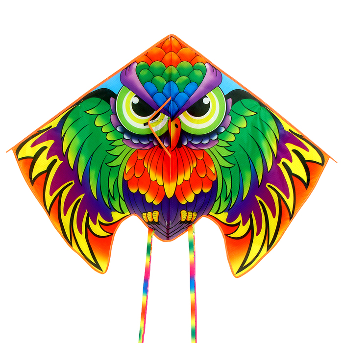 Воздушный змей «Сова», цвета МИКС воздушный змей единорог цвета микс