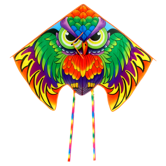 фото Воздушный змей «сова», цвета микс
