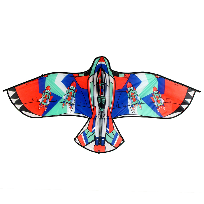 Воздушный змей «Самолёт», цвета МИКС воздушный змей акула цвета микс