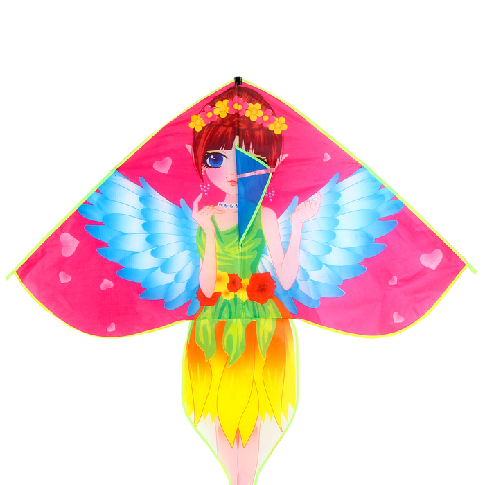 Воздушный змей «Фея», цвета МИКС воздушный змей бабочка цвета микс