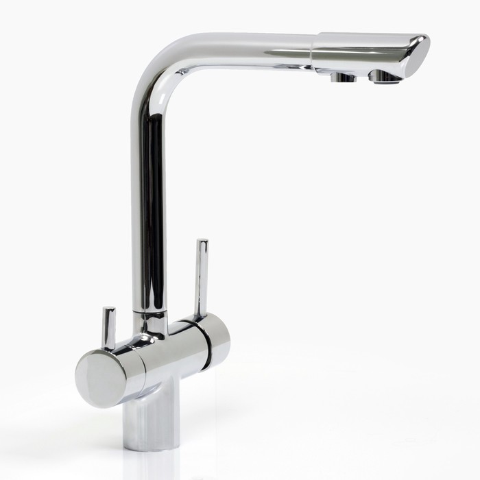 

Смеситель для кухни WasserKRAFT A8317, двухрычажный, с выходом на питьевую, хром