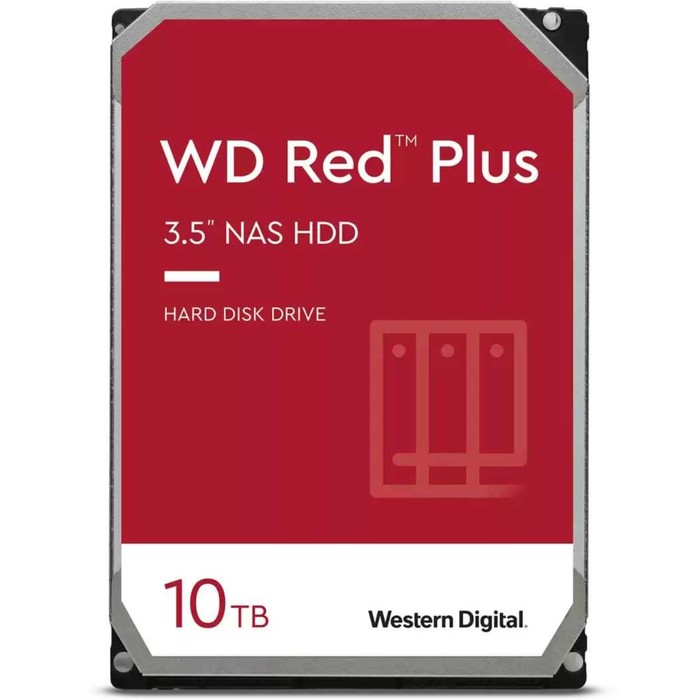 цена Жесткий диск WD SATA-III 10TB WD101EFBX NAS Red Plus (7200rpm) 256Mb 3.5
