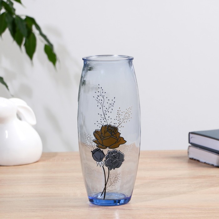Ваза Роза на проз.стекле, d-7см 10х23 см ваза титания синяя токио 2 d 7см 13х16 см