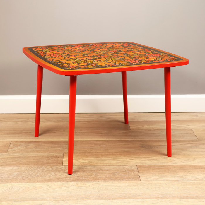 Стол квадратный Осень, высшая категория стол стол кошка осень 65x65 см кухонный квадратный с принтом