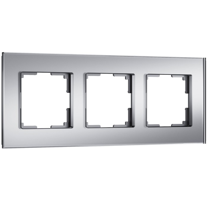 

Рамка на 3 поста Senso (серебряный, стекло soft-touch) W0033106