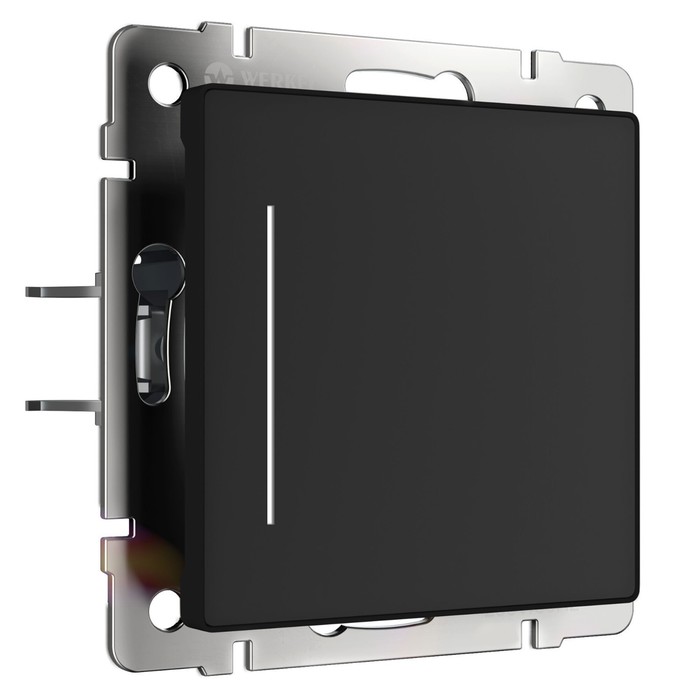 Сенсорный выключатель одноклавишный с подсветкой (черный) W4512008 цена и фото