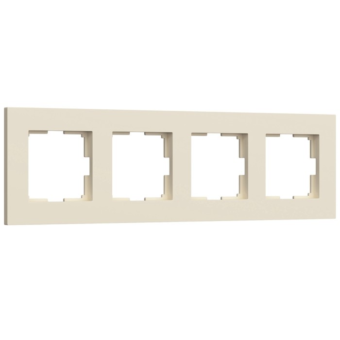 

Рамка на 4 поста Slab (айвори матовый) W0042962