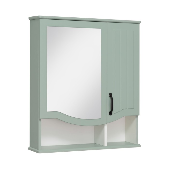 Зеркало-шкаф для ванной комнаты Runo Марсель 65 мята, 16 х 65 х 75 см