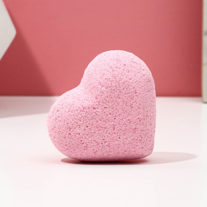 фото Бомбочка для ванны в форме сердца "люблю тебя", 130 гр, аромат пион чистое счастье