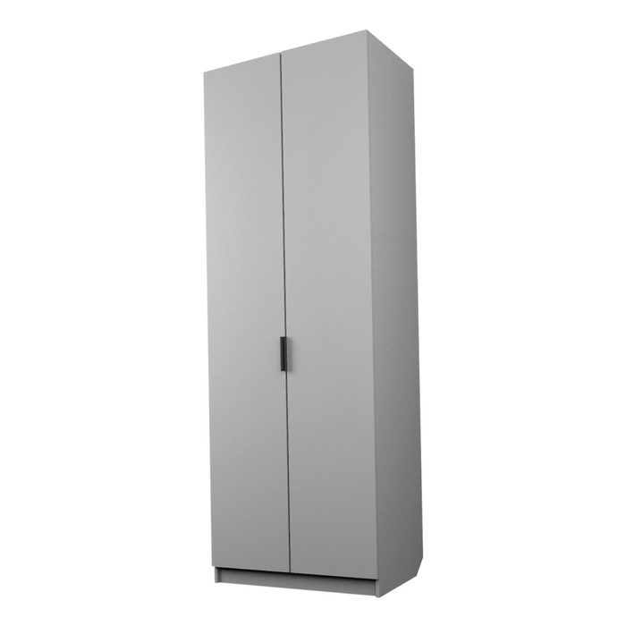 Шкаф 2-х дверный «Экон», 800×520×2300 мм, штанга, цвет серый шагрень шкаф 2 х дверный экон 800×520×2300 мм 3 ящика штанга цвет серый шагрень