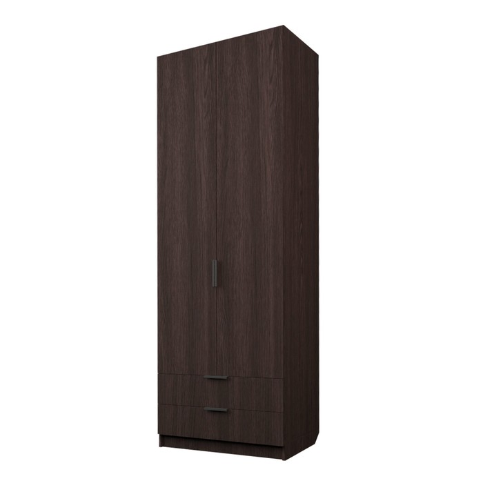 Шкаф 2-х дверный «Экон», 800×520×2300 мм, 2 ящика, штанга, цвет венге шкаф 2 х дверный экон 800×520×2300 мм 2 ящика штанга цвет белый