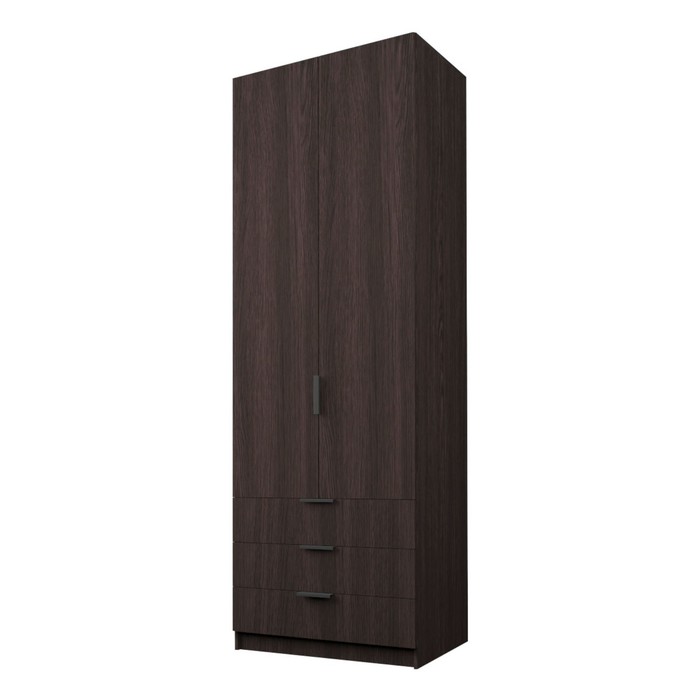 Шкаф 2-х дверный «Экон», 800×520×2300 мм, 3 ящика, штанга, цвет венге шкаф 2 х дверный экон 800×520×2300 мм 2 ящика штанга цвет белый