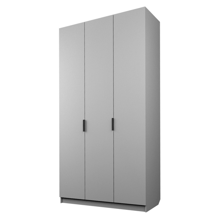 Шкаф 3-х дверный «Экон», 1200×520×2300 мм, цвет серый шагрень