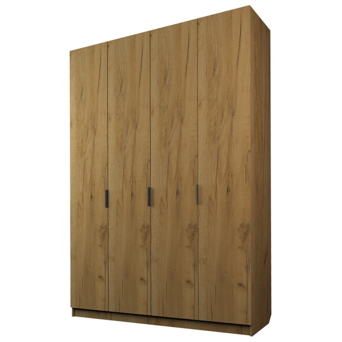 Шкаф 4-х дверный «Экон», 1600×520×2300 мм, цвет дуб крафт золотой 25882
