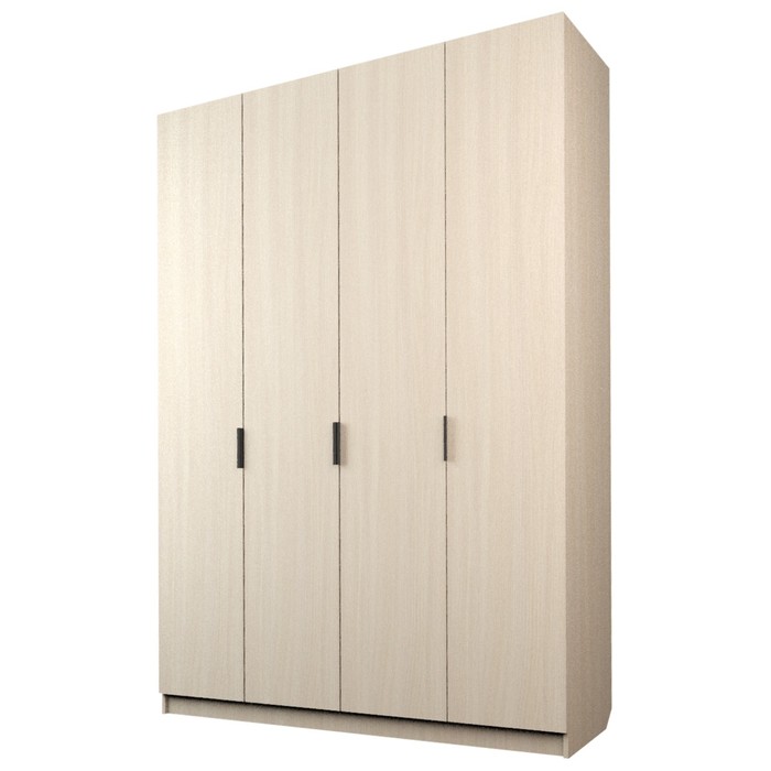 Шкаф 4-х дверный «Экон», 1600×520×2300 мм, цвет дуб молочный шкаф 4 х дверный экон 1600×520×2300 мм цвет дуб крафт золотой