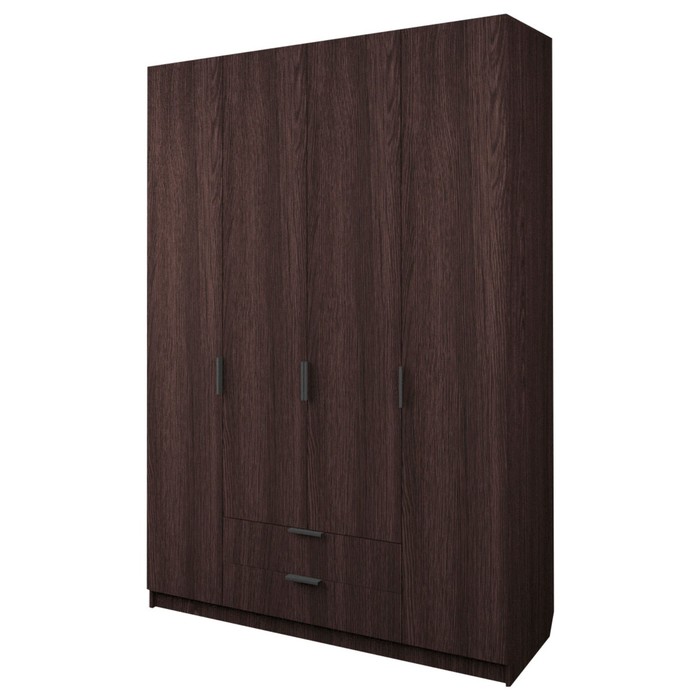 Шкаф 4-х дверный «Экон», 1600×520×2300 мм, 2 ящика, цвет венге шкаф 4 х дверный экон 1600×520×2300 мм 3 ящика цвет белый