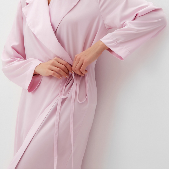 Халат с запахом MINAKU: Home collection цвет розовый,р-р 48