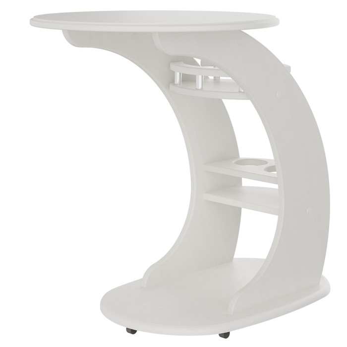 Стол придиванный Люкс, 500x730x670, молочный дуб придиванный столик мебелик люкс дуб шампань