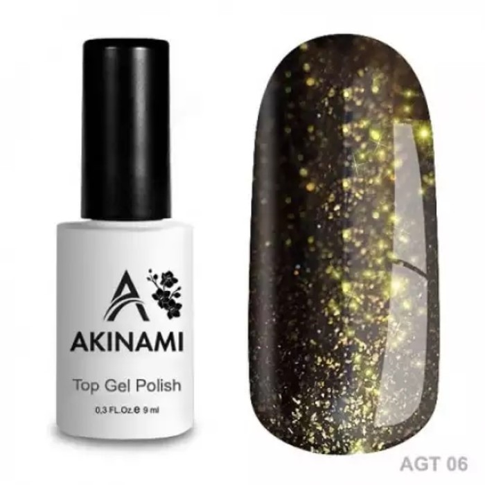 Топ Akinami Glitter Gel №06, 9 мл