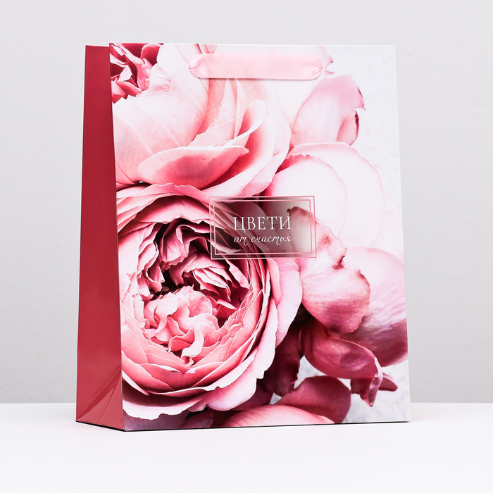 Пакет ламинированный Цвети от счастья, 26 х 32 х 12 см