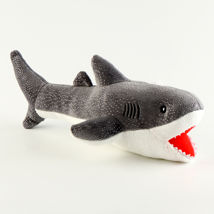 цена Мягкая игрушка «Акула», 35 см, цвет серый