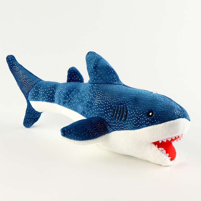 цена Мягкая игрушка «Акула», 35 см, цвет синий