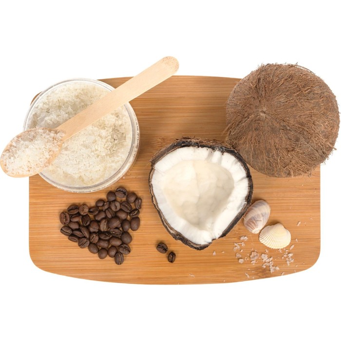 Скраб для тела Bradex «Питательный», с кокосовой стружкой, маслом какао и морской солью