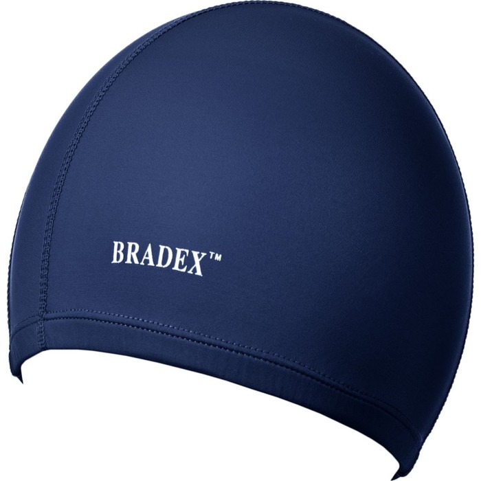 Шапочка для плавания Bradex, полиамид, темно-синяя цена и фото