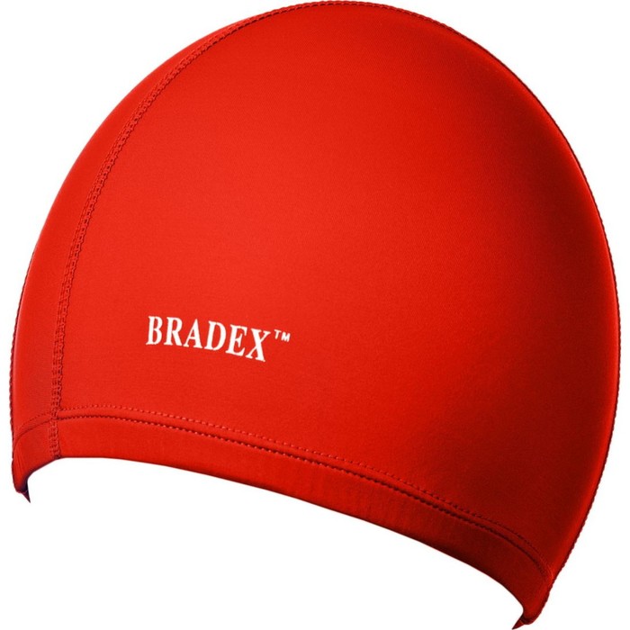 Шапочка для плавания Bradex, полиамид, красный цена и фото