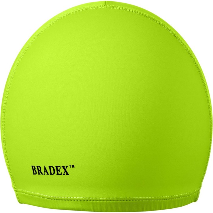 фото Шапочка для плавания bradex, полиамид, салатовая