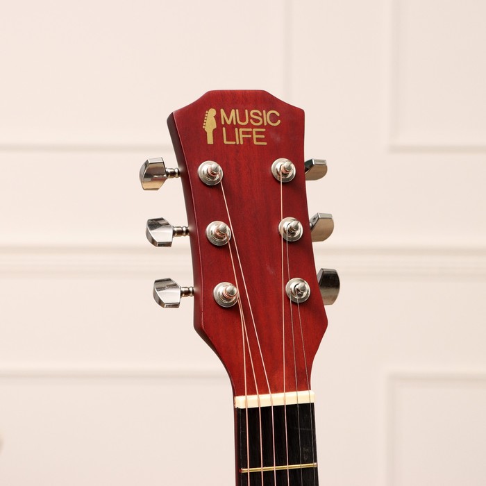 фото Акустическая гитара music life sd-h38q, коричневая