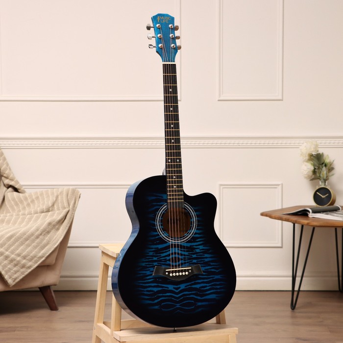 

Акустическая гитара Music Life QD-H40Q-hw, синий