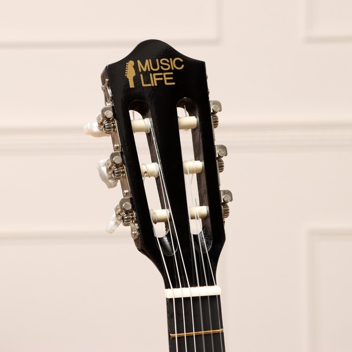 Классическая гитара Music Life QD-H30Y, черный, 78 х 28 х 8 см